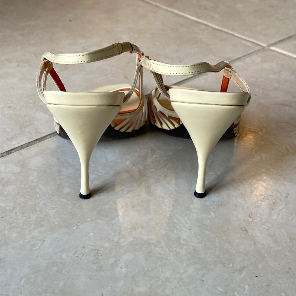 Authentic Miu Miu Cream Strappy Sandals - Picture 7 of 11